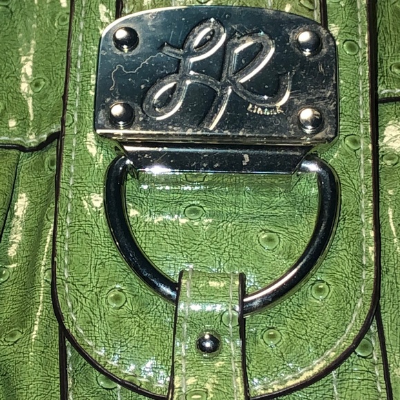 LR Libear Women’s Green & Silver Shoulder Purse - Picture 9 of 12